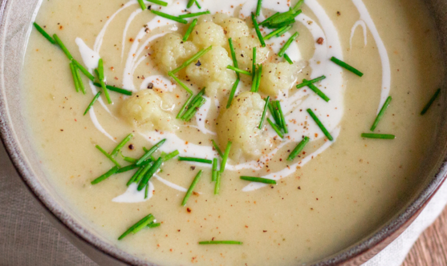 Blumenkohlcremesuppe – einfaches Rezept