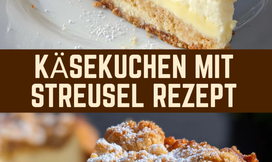 Käsekuchen mit Streusel Rezept Einfache Zubereitung für Ihren Perfekten Kuchen