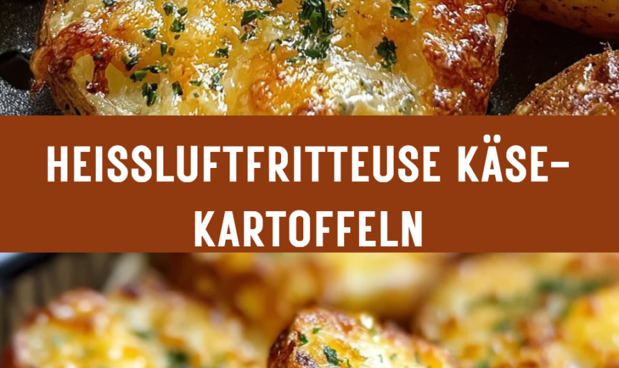 Heißluftfritteuse Rezept für knusprige Käse-Kartoffeln