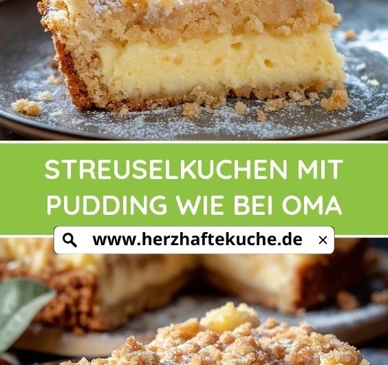 Streuselkuchen mit Pudding wie bei Oma