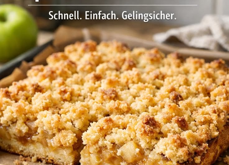 Apfelkuchen vom Blech wie bei Oma – aber in 30 Minuten