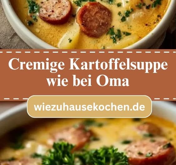 Cremige Kartoffelsuppe wie von Oma, die sofort nach Zuhause schmeckt