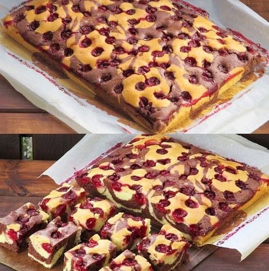 Woow! Ich bin völlig verliebt in diesen Kirsch-Blechkuchen – Saftig, schokoladig und unglaublich einfach