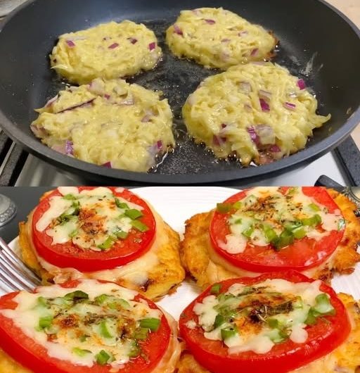 Kartoffelpuffer wie eine kleine Pizza – Knusprig, herzhaft und so lecker, dass bei uns nie ein Stück übrig bleibt