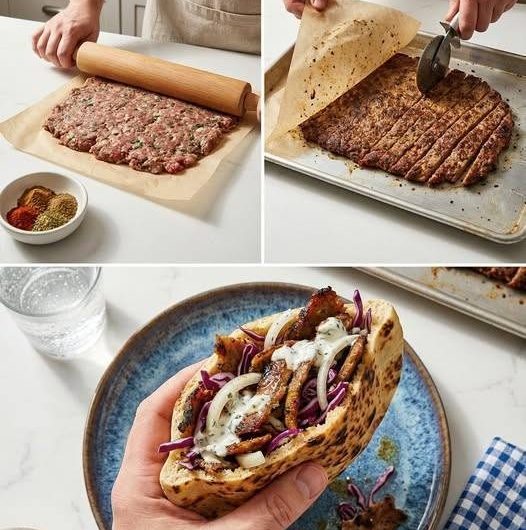 Döner aus Hackfleisch – Saftig, würzig und unglaublich lecker! Dieses Rezept gibt es bei uns inzwischen fast jede Woche
