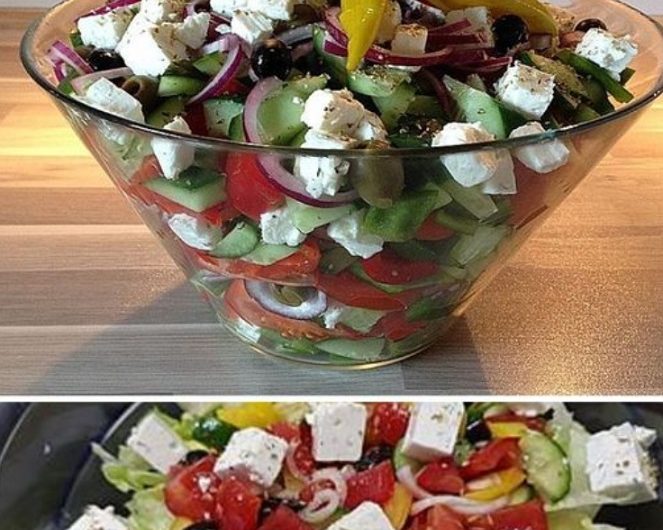 Bauernsalat nach griechischer Art – Frisch, aromatisch und in nur 10 Minuten auf dem Tisch