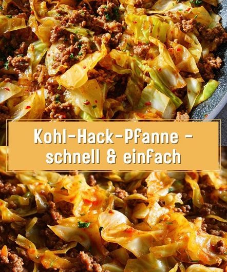 Kohl-Hack-Pfanne – schnell & einfach: Perfekt für Keto-Rezepte Frühstück & Abendessen!