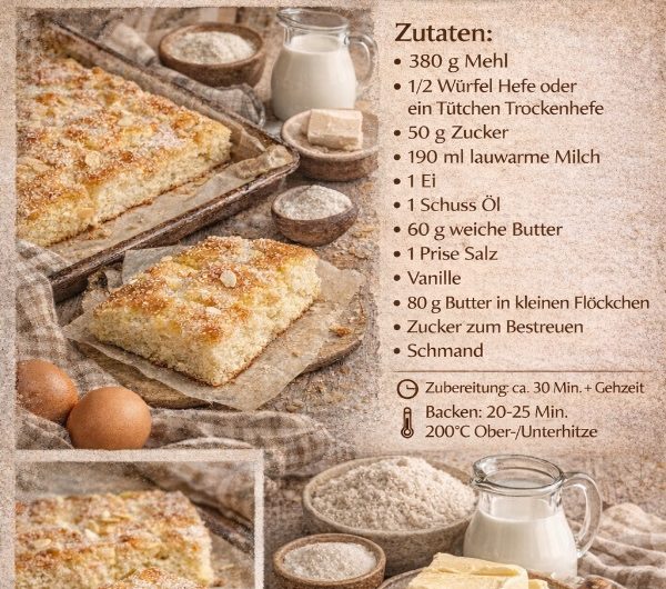 Butterkuchen Rezept