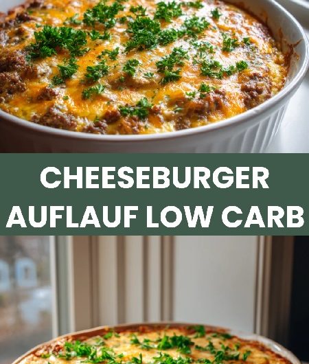 Dein Cheeseburger Auflauf: Low Carb und super lecker
