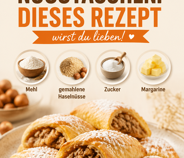 Unwiderstehliche Nusstaschen: Dieses Rezept wirst du lieben!