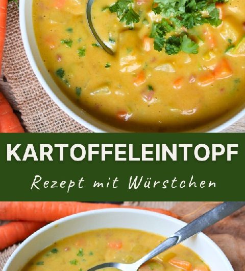 klassischer Kartoffeleintopf mit Würstchen – schnell & einfach