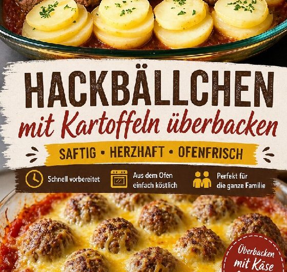Köstliche Hackbällchen mit Ofenkartoffeln – Ihr neues Lieblingsgericht!