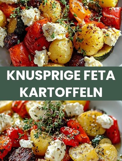 Diese Knusprigen Feta Kartoffeln Sind Einfach Herrlich
