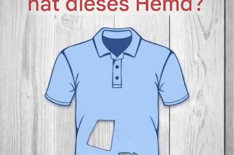 Ich wette, 99,99 % werden daran scheitern! Wie viele Löcher hat dieses Shirt wirklich?