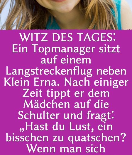 Witz des Tages: Manager will kleines Mädchen veräppeln