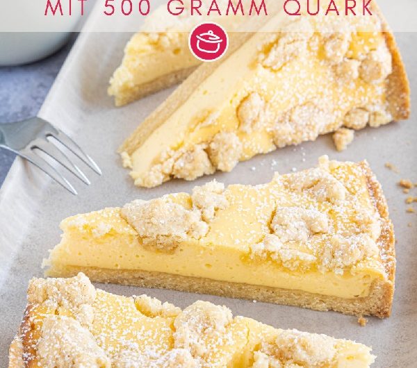 Schneller Quarkkuchen mit 500 g Quark