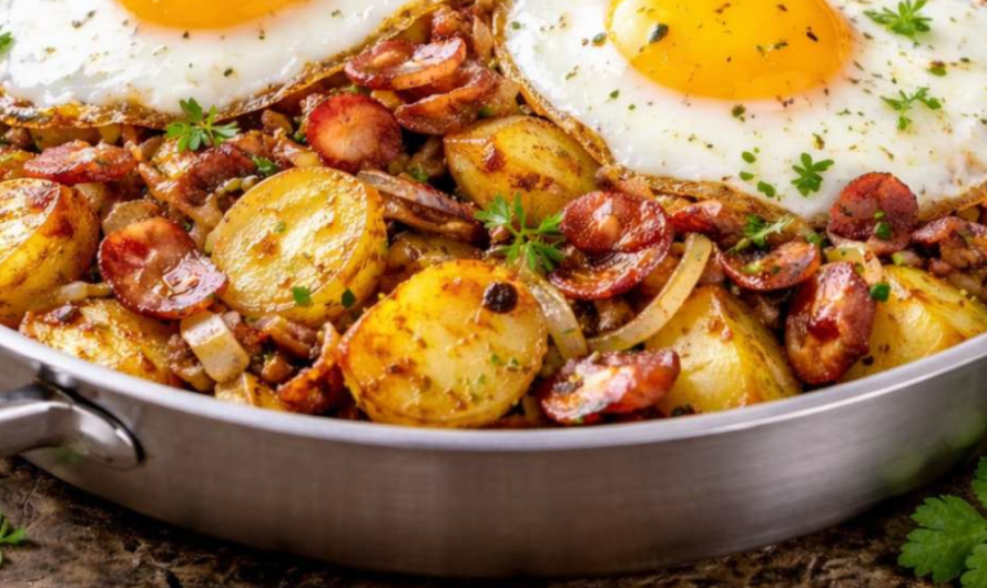 Bratkartoffeln mit Ei & Speck