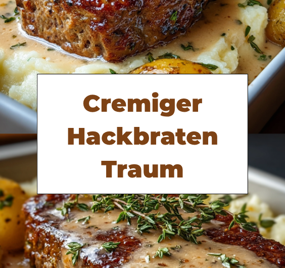 Cremiger Hackbraten mit Kartoffeln in Sahne wie von Oma