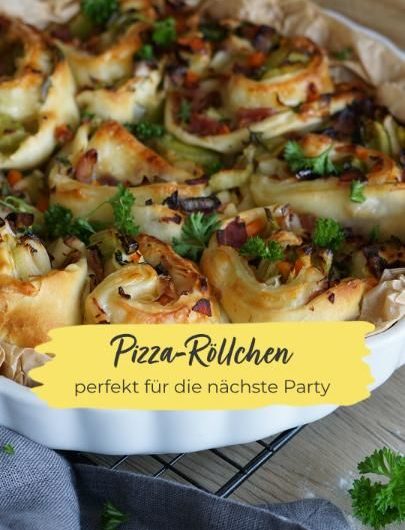 Gefüllte Pizza-Röllchen
