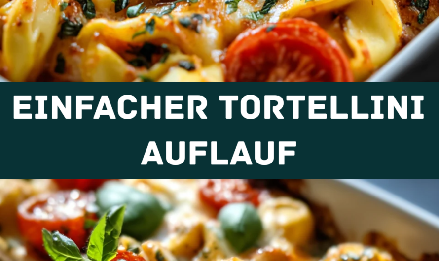Einfacher Tortellini Auflauf Mit Tomaten Und Mozzarella Schnelle Mahlzeiten