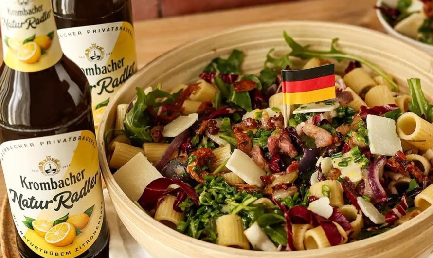 Grillbeilage mit frischem Twist: Nudelsalat mit NaturRadler Dressing