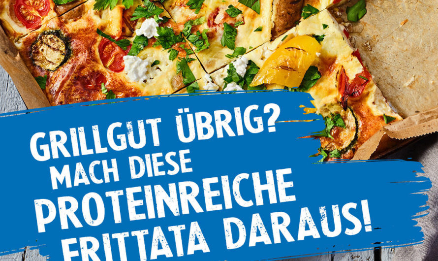 Proteinreiche Frittata mit körnigem Frischkäse