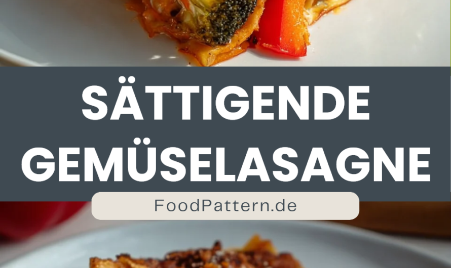 Sättigende Gemüselasagne Für Das Abendessen