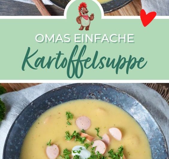 Einfache Kartoffelsuppe wie von Oma