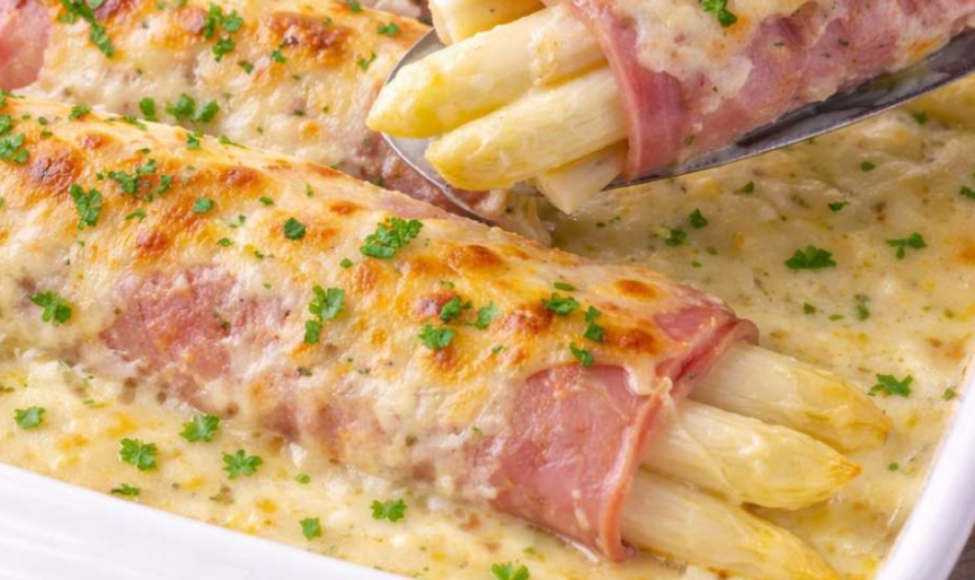 Spargel-Schinken-Röllchen überbacken – einfach & wie bei Oma – Genuss-Suche.de