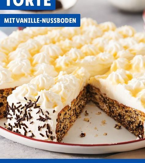 Eierlikörtorte mit Vanille-Nussboden – Rezept | LIDL Kochen