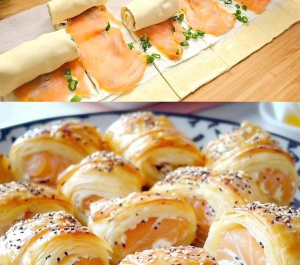 Knusprige Blätterteig-Schinken-Käse-Stangen – der schnelle Snack, den jeder liebt