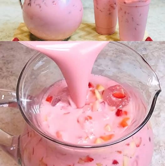 Erdbeerbowle mit Joghurt – Das cremige Sommergetränk, das auf keiner Gartenparty fehlen darf