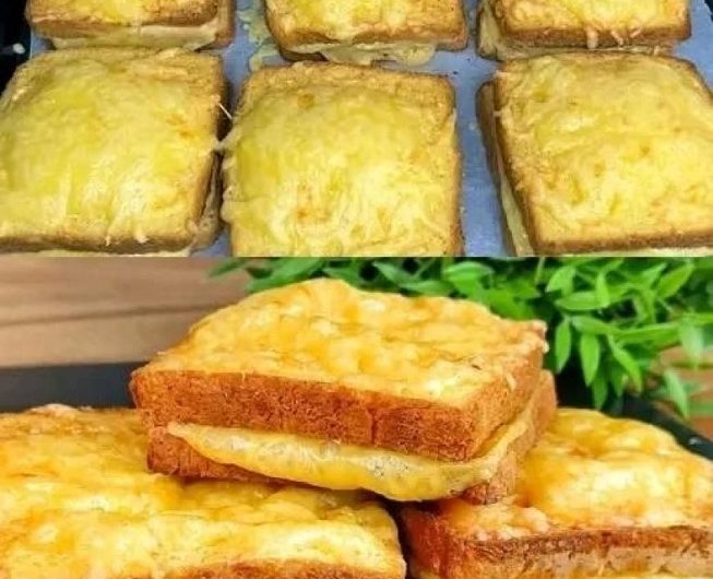 Käsetoast aus der Heißluftfritteuse – außen knusprig, innen herrlich käsig