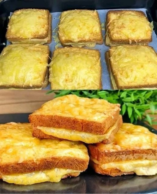 Käsetoast aus der Heißluftfritteuse – außen knusprig, innen herrlich käsig