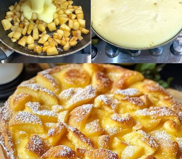Apfelkuchen mit nur 3 Äpfeln – in 10 Minuten vorbereitet
