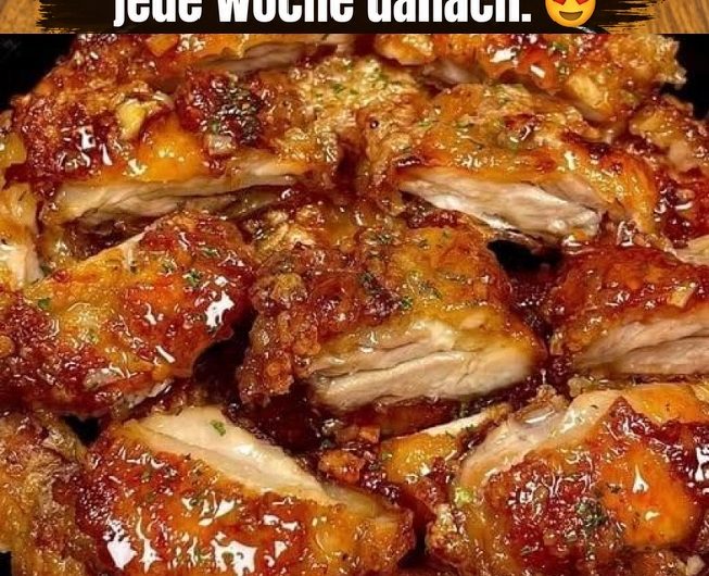Knusprige Honig-Knoblauch-Hähnchen – außen herrlich kross, innen unglaublich saftig