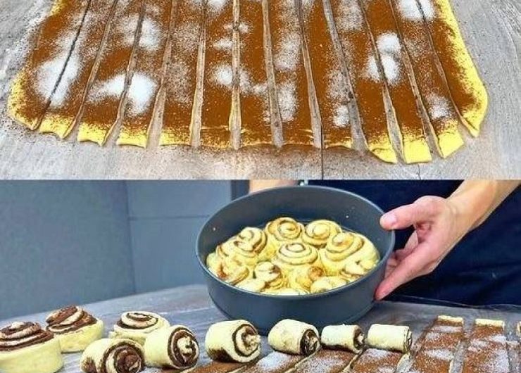 10-Minuten-Schnecken mit Zimtzucker – ich nehme nur 200 g Quark dafür