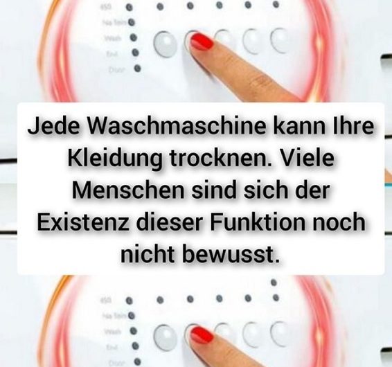 Jede Waschmaschine kann Kleidung schneller trocknen – aber kaum jemand nutzt diesen einfachen Trick