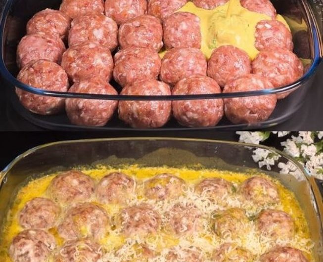 Leckere Fleischbällchen in Rahmsauce – unglaublich saftig und cremig aus dem Ofen