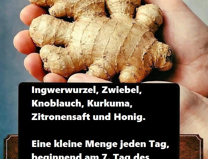 Ingwer, Zwiebel, Knoblauch, Kurkuma, Zitronensaft und Honig – Dieses alte Hausrezept wird seit Generationen weitergegeben