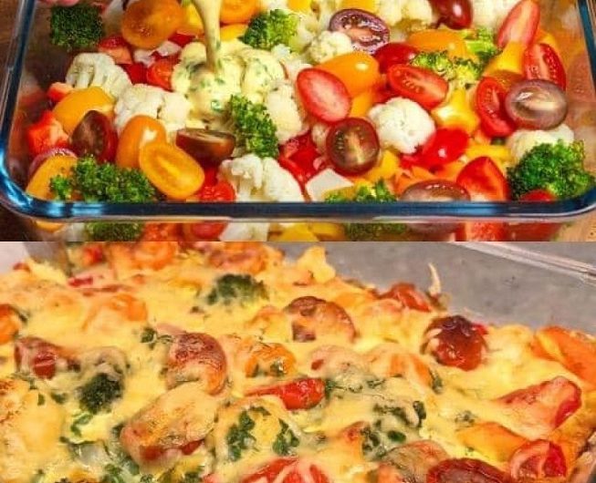 Gemüseauflauf mit Brokkoli, Blumenkohl und Käse – den könnte ich wirklich jede Woche essen