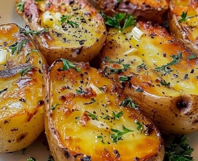 Ofenkartoffeln mit Knoblauch und Butter – außen knusprig, innen herrlich weich