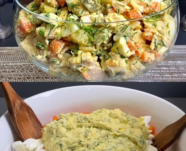 Vergessener Hähnchensalat ohne Mayonnaise – cremig, frisch und aus ganz einfachen Zutaten