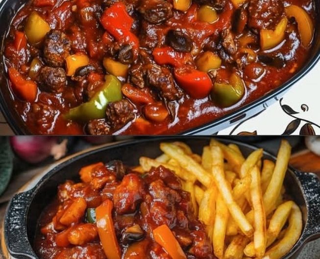 Schaschliktopf mit Rindfleisch und Paprika – herzhaft, würzig und richtig schön deftig