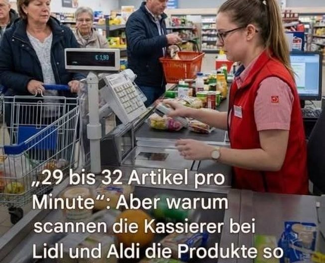 „29 bis 32 Artikel pro Minute“: Warum Kassierer bei Lidl und Aldi an der Kasse so unglaublich schnell sind