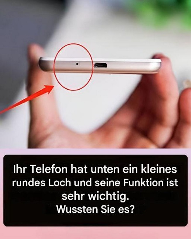 Viele wissen nicht, wofür dieses kleine Loch am Smartphone wirklich da ist