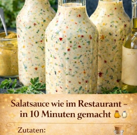 Cremige Salatsauce wie im Restaurant – in nur 10 Minuten selbst gemacht