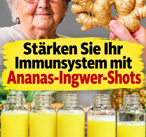 Ananas-Ingwer-Shots selber machen: Omas einfaches Rezept mit nur wenigen Zutaten