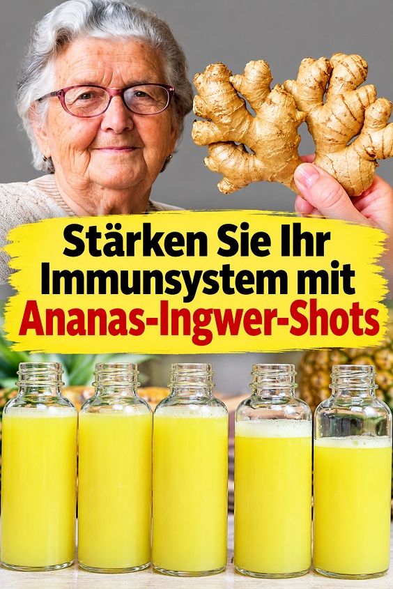 Ananas-Ingwer-Shots selber machen: Omas einfaches Rezept mit nur wenigen Zutaten