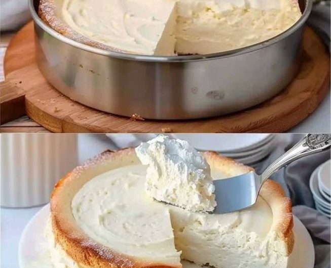 Jedes Stück zergeht auf der Zunge: Quarkkuchen ohne Boden, in nur 5 Minuten vorbereitet!